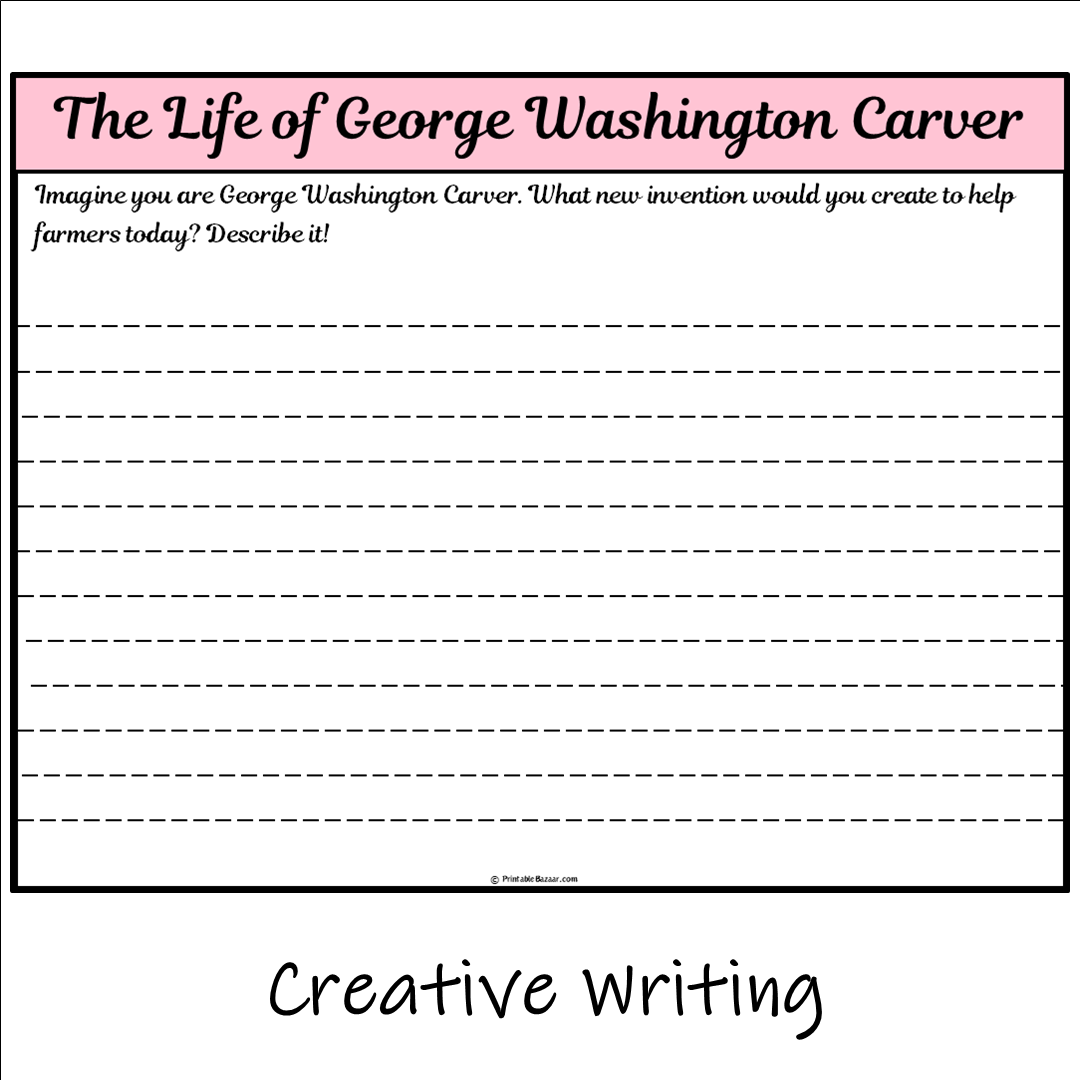 The Life of George Washington Carver | Main Idea and Supporting Details Reading Passage and Questions