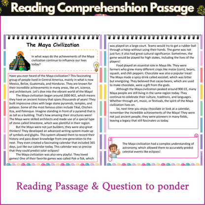 The Maya Civilization | Reading Comprehension Passage and Questions