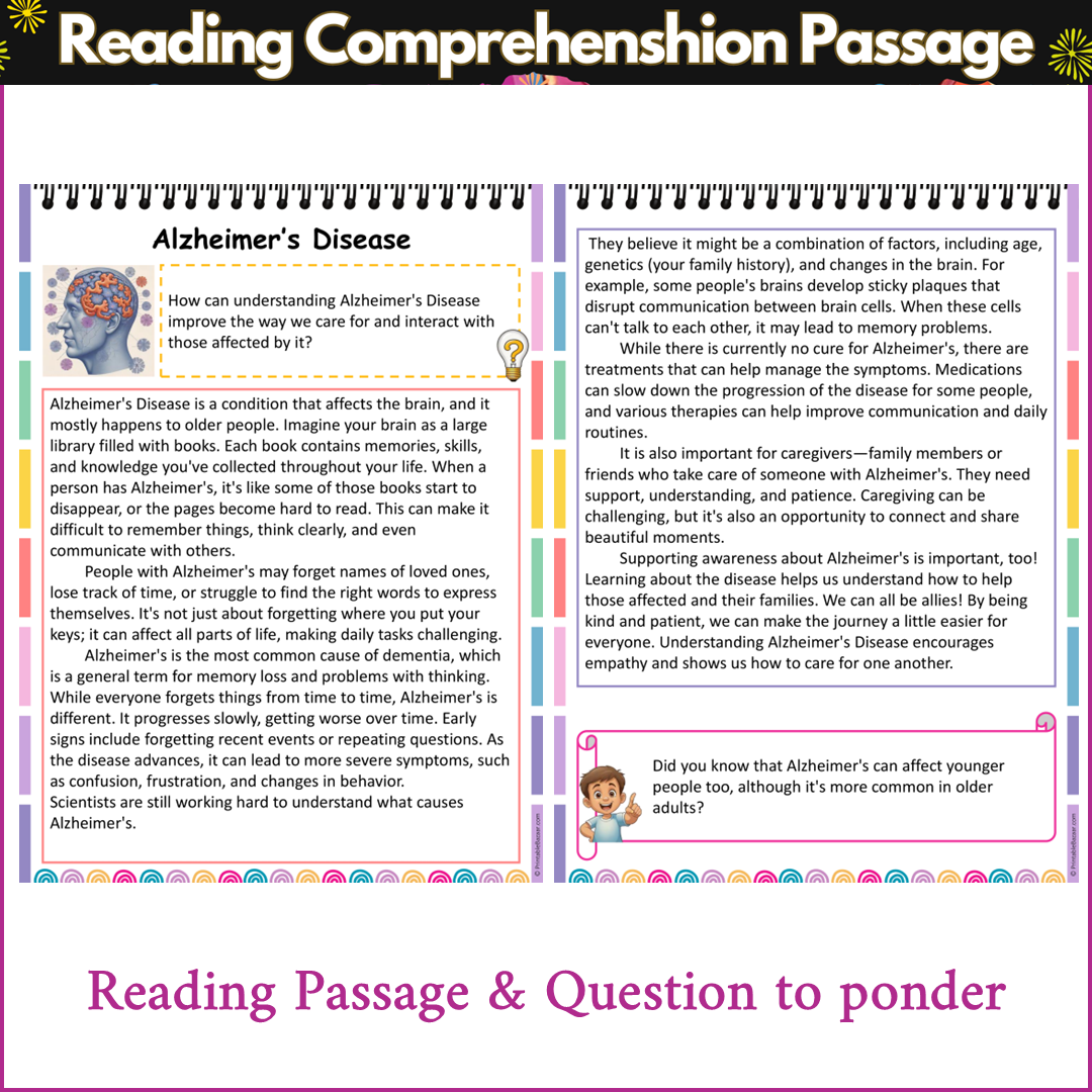 Alzheimer’s Disease | Reading Comprehension Passage and Questions
