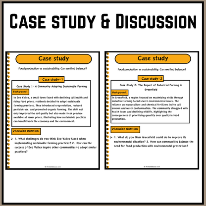 Food production vs sustainability: Can we find balance? | Debate Case Study Worksheet