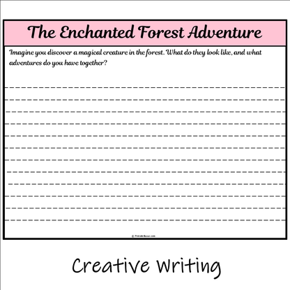 The Enchanted Forest Adventure | Main Idea and Supporting Details Reading Passage and Questions