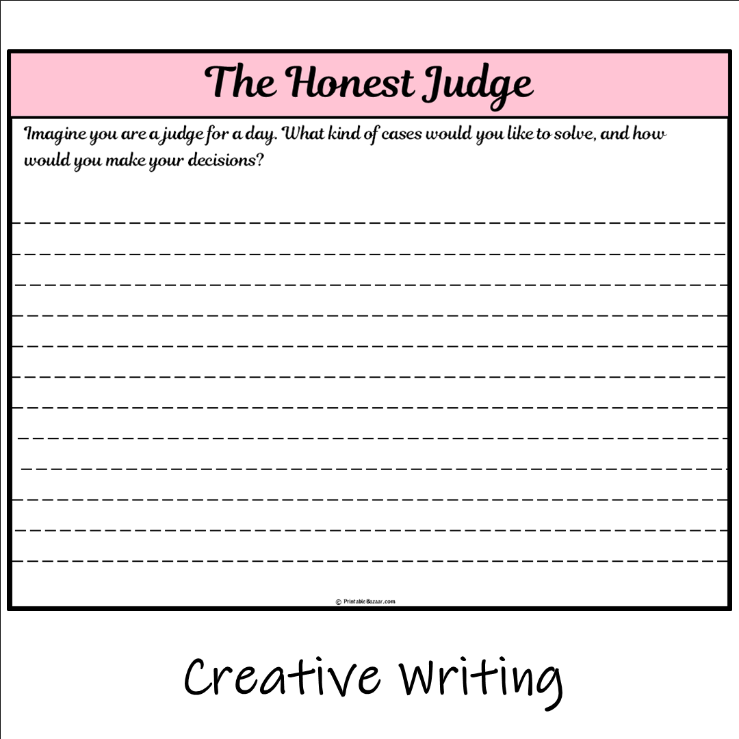 The Honest Judge | Main Idea and Supporting Details Reading Passage and Questions