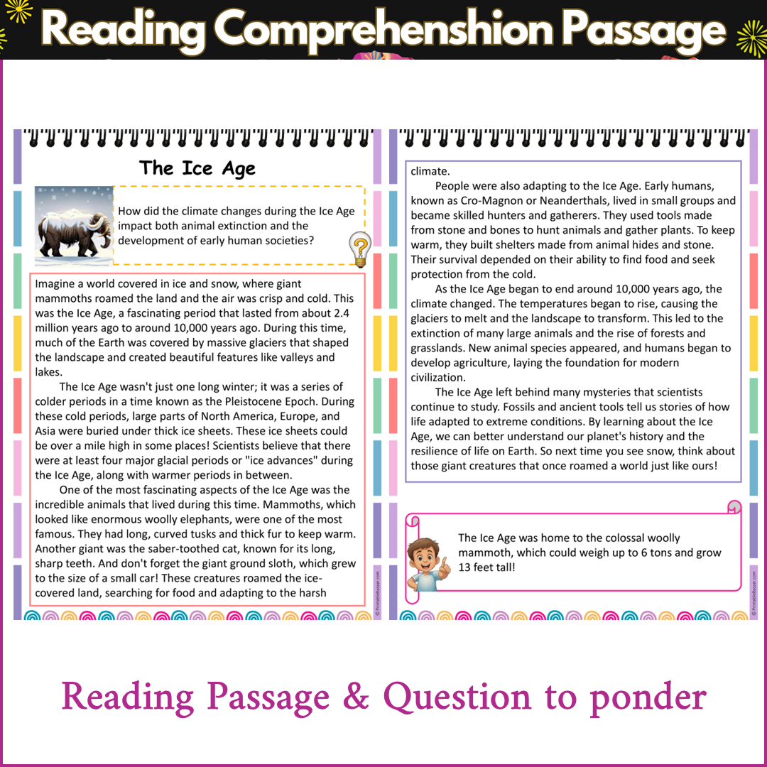 The Ice Age | Reading Comprehension Passage and Questions