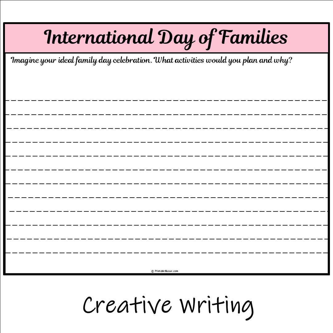 International Day of Families | Main Idea and Supporting Details Reading Passage and Questions