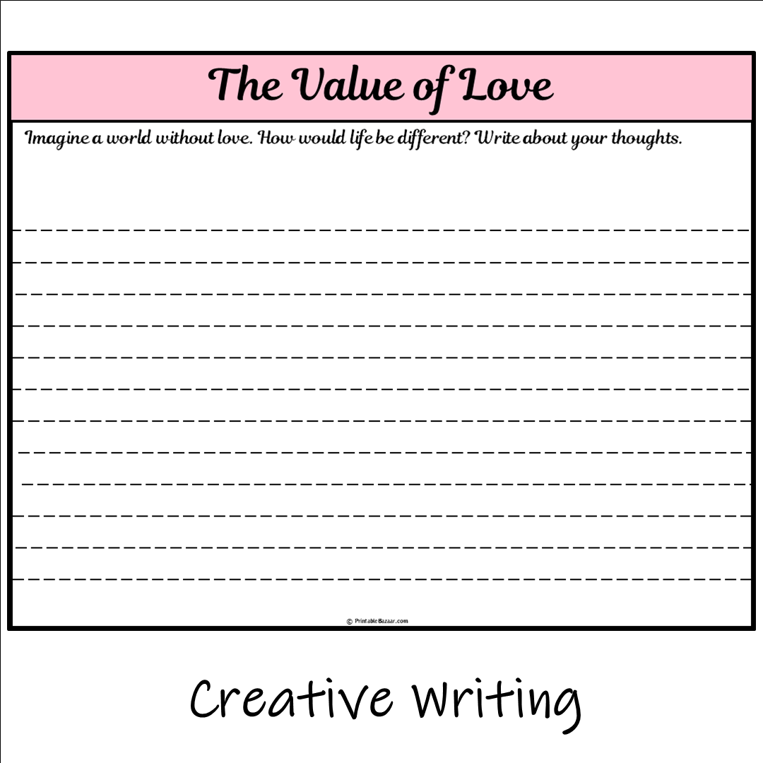 The Value of Love | Main Idea and Supporting Details Reading Passage and Questions