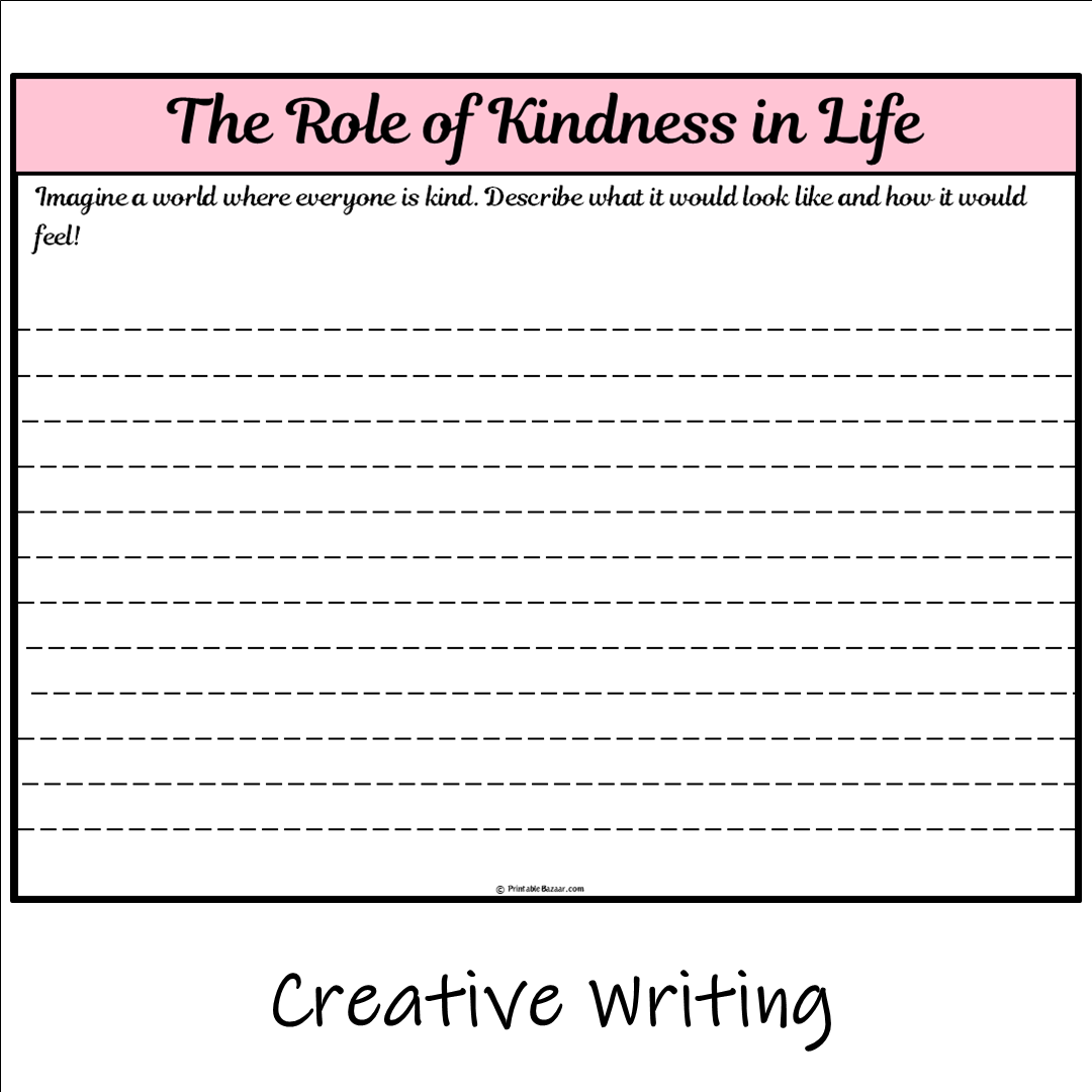 The Role of Kindness in Life | Main Idea and Supporting Details Reading Passage and Questions