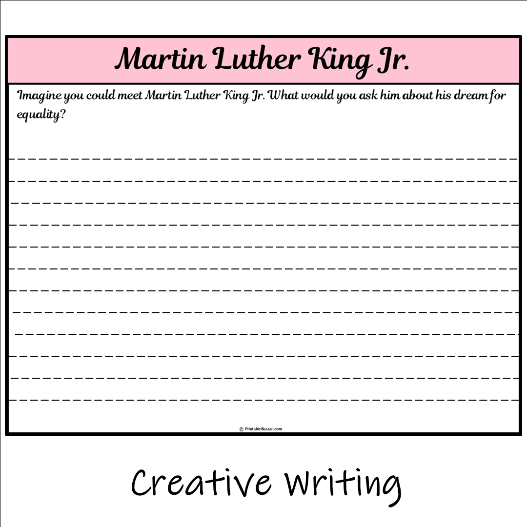 Martin Luther King Jr. | Main Idea and Supporting Details Reading Passage and Questions