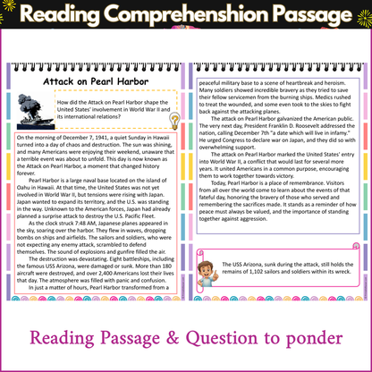 Attack on Pearl Harbor | Reading Comprehension Passage and Questions