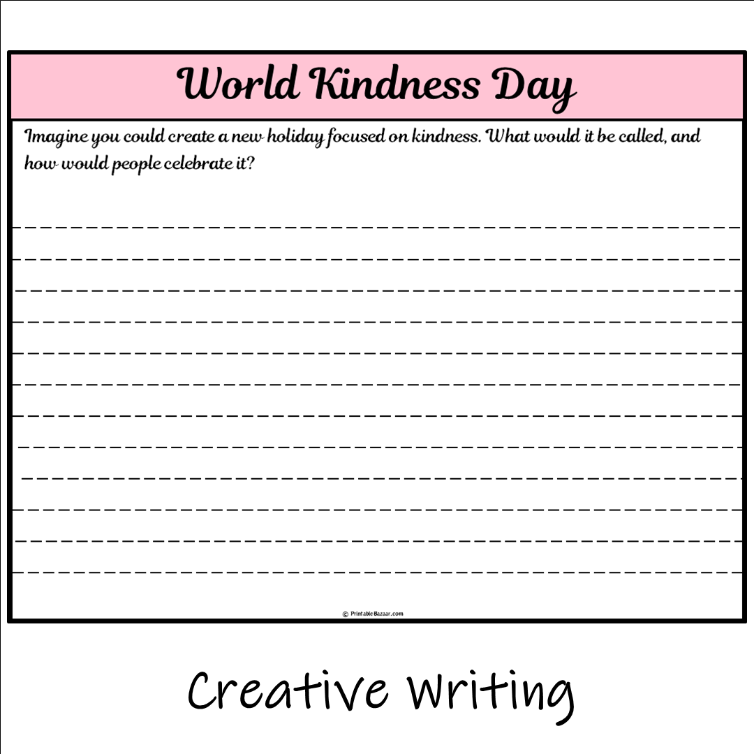 World Kindness Day | Main Idea and Supporting Details Reading Passage and Questions