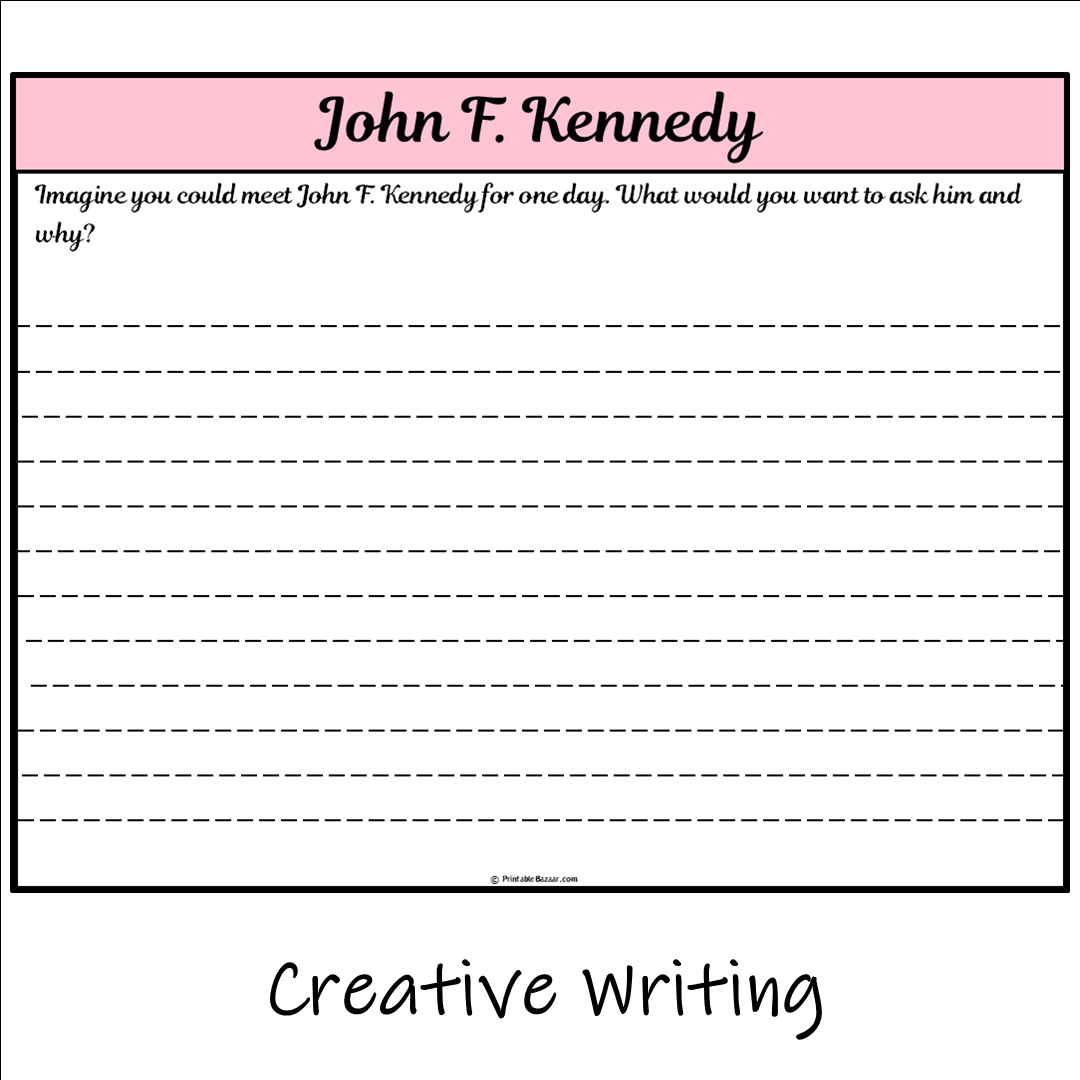 John F. Kennedy | Main Idea and Supporting Details Reading Passage and Questions