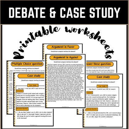 Should brain-computer interfaces be allowed? | Debate Case Study Worksheet