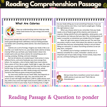 What Are Calories | Reading Comprehension Passage and Questions