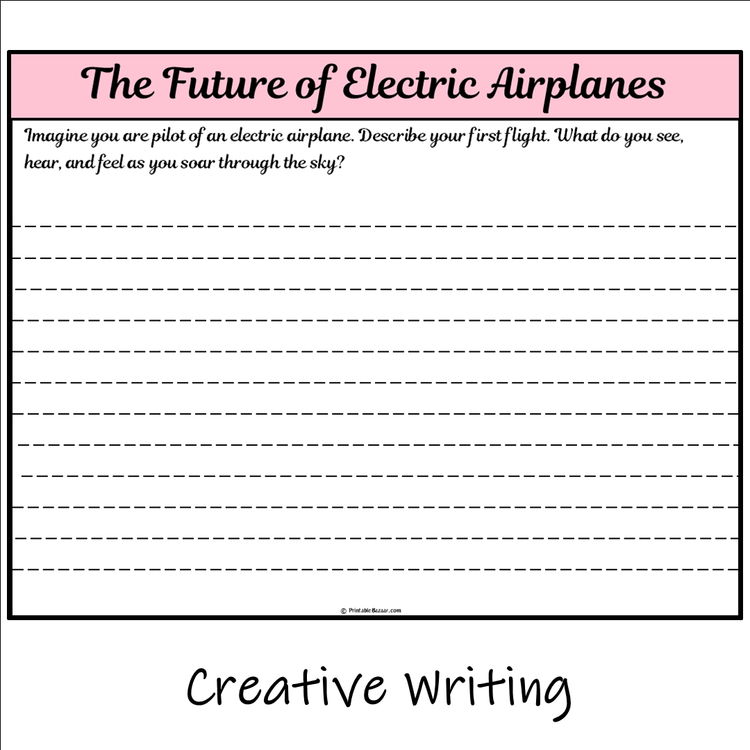 The Future of Electric Airplanes | Main Idea and Supporting Details Reading Passage and Questions