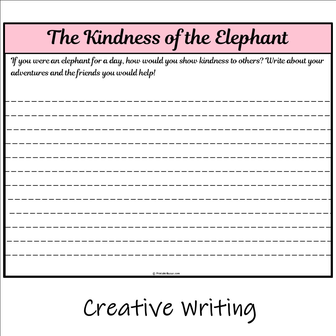 The Kindness of the Elephant | Main Idea and Supporting Details Reading Passage and Questions