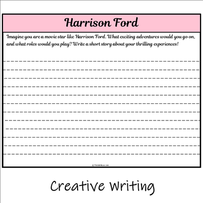 Harrison Ford | Main Idea and Supporting Details Reading Passage and Questions