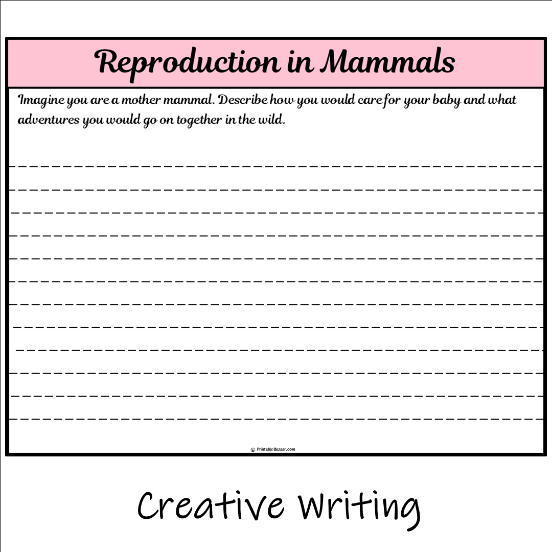 Reproduction in Mammals | Main Idea and Supporting Details Reading Passage and Questions