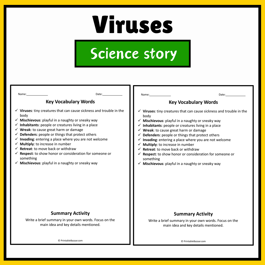 Viruses | Science Story Reading Comprehension Activity