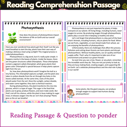 Photosynthesis | Reading Comprehension Passage and Questions