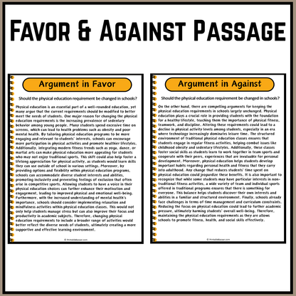 Should the physical education requirement be changed in schools? | Debate Case Study Worksheet