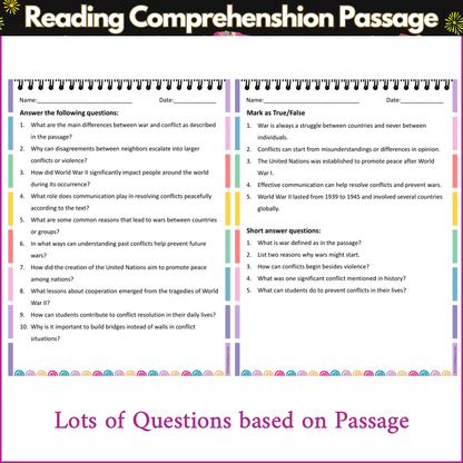 War and Conflict | Reading Comprehension Passage and Questions