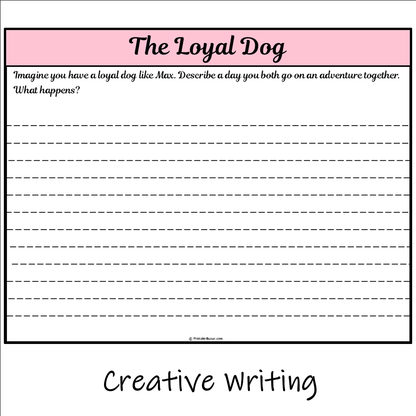 The Loyal Dog | Main Idea and Supporting Details Reading Passage and Questions