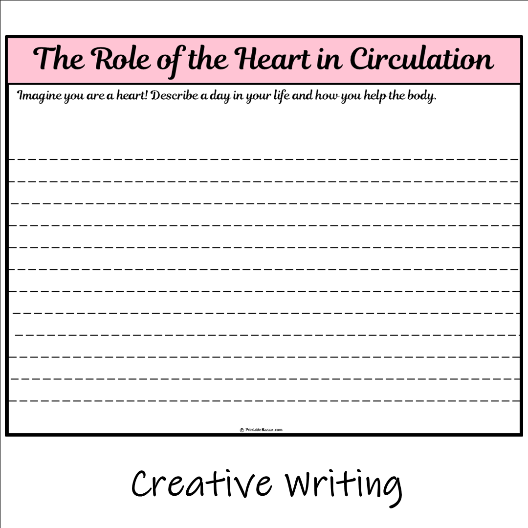 The Role of the Heart in Circulation | Main Idea and Supporting Details Reading Passage and Questions