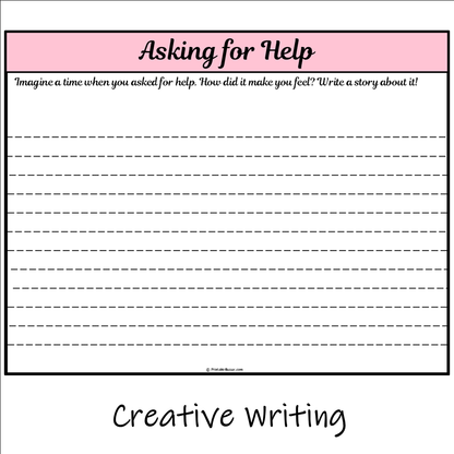 Asking for Help | Main Idea and Supporting Details Reading Passage and Questions