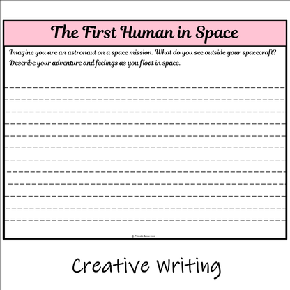 The First Human in Space | Main Idea and Supporting Details Reading Passage and Questions