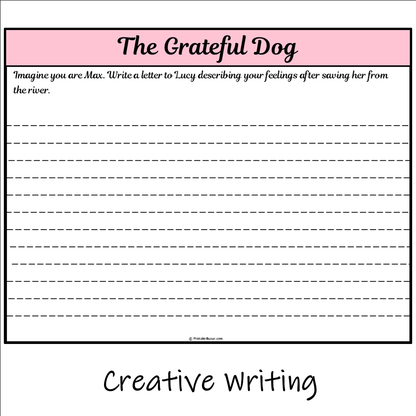 The Grateful Dog | Main Idea and Supporting Details Reading Passage and Questions