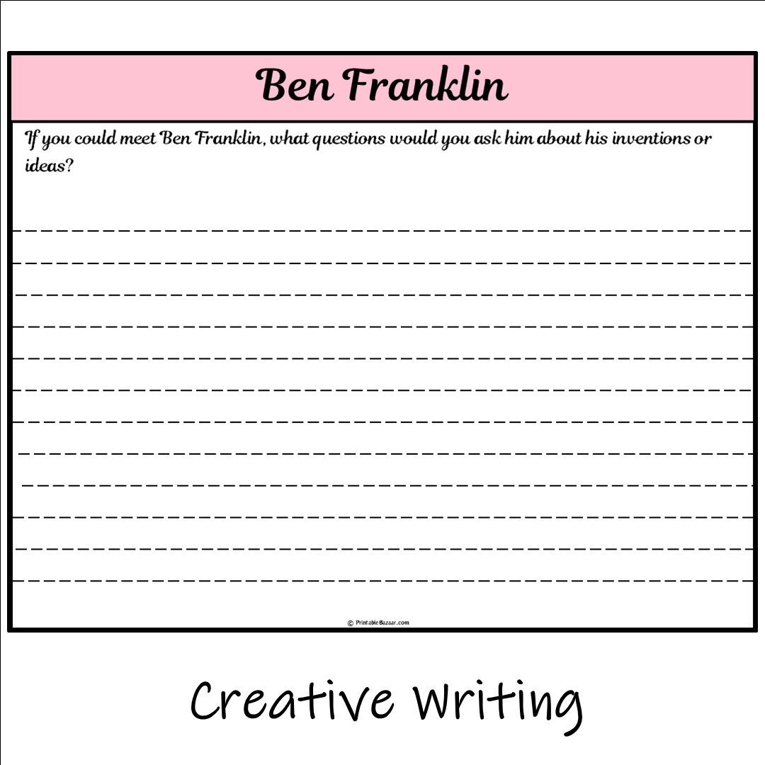 Ben Franklin | Main Idea and Supporting Details Reading Passage and Questions