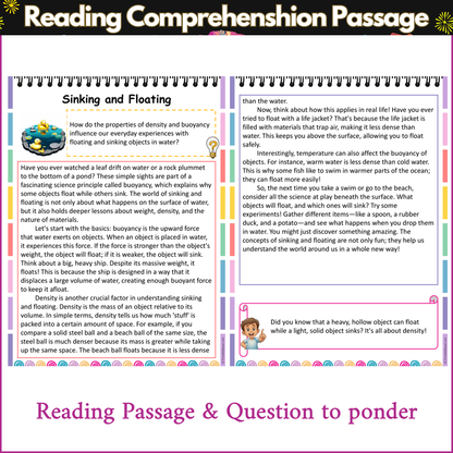 Sinking and Floating | Reading Comprehension Passage and Questions