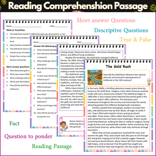 The Gold Rush | Reading Comprehension Passage and Questions