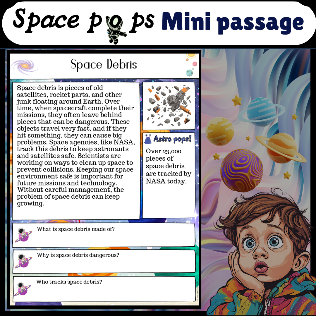 Space Debris | Space Pops Reading Passage and Questions