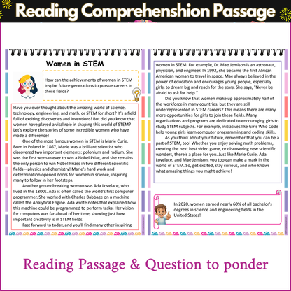 Women in STEM | Reading Comprehension Passage and Questions