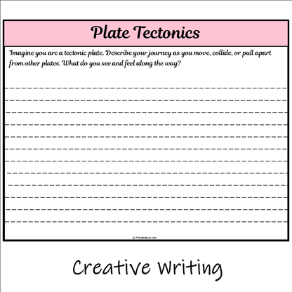 Plate Tectonics | Main Idea and Supporting Details Reading Passage and Questions