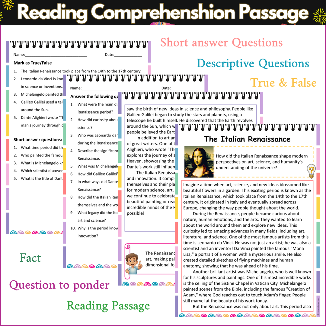 The Italian Renaissance | Reading Comprehension Passage and Questions