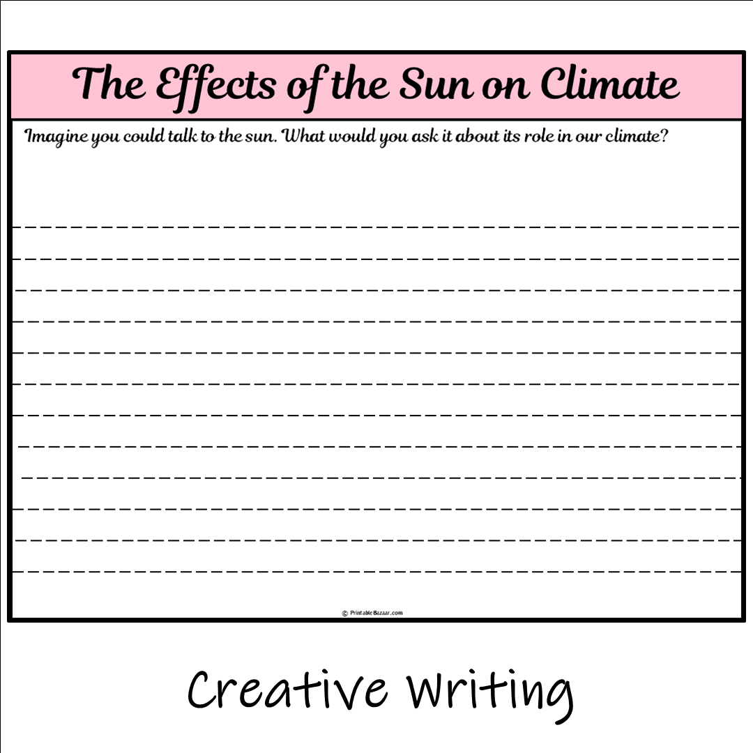 The Effects of the Sun on Climate | Main Idea and Supporting Details Reading Passage and Questions