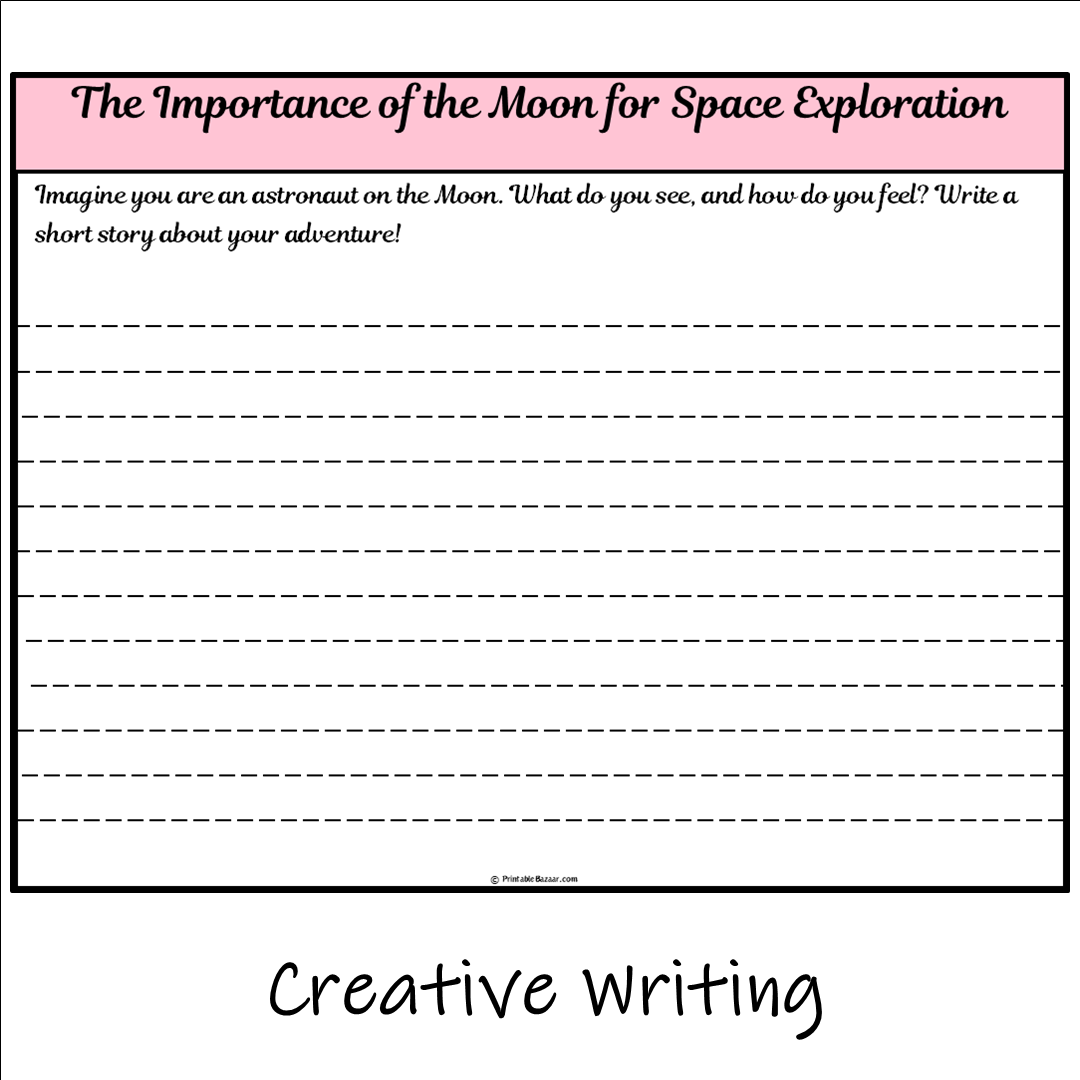 The Importance of the Moon for Space Exploration | Main Idea and Supporting Details Reading Passage and Questions