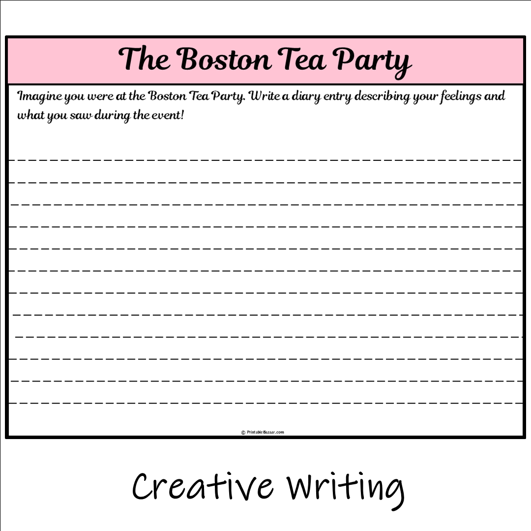 The Boston Tea Party | Main Idea and Supporting Details Reading Passage and Questions