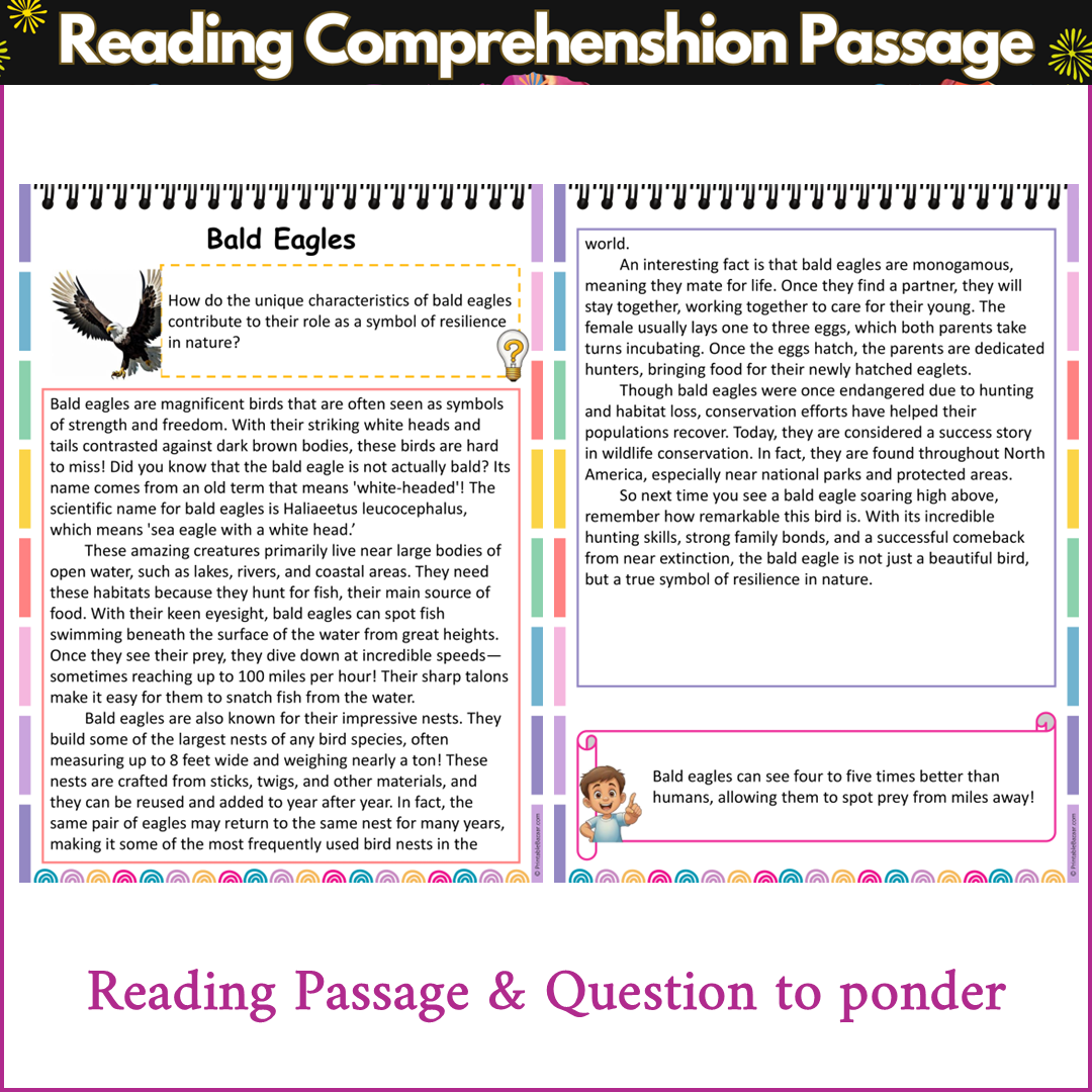 Bald Eagles | Reading Comprehension Passage and Questions