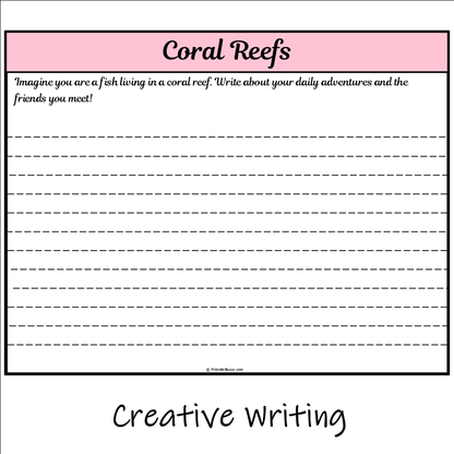 Coral Reefs | Main Idea and Supporting Details Reading Passage and Questions