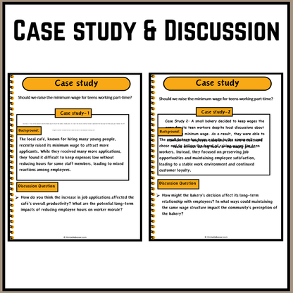 Should we raise the minimum wage for teens working part-time? | Debate Case Study Worksheet