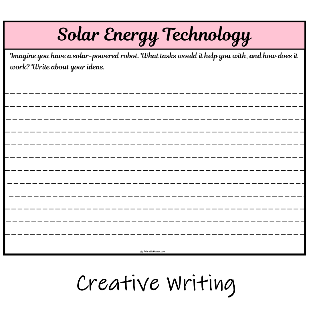 Solar Energy Technology | Main Idea and Supporting Details Reading Passage and Questions