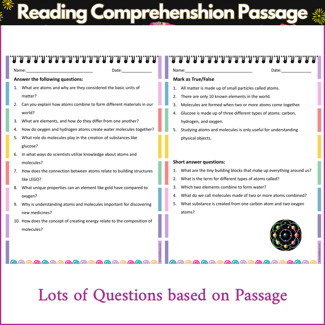 Atoms and Molecules | Reading Comprehension Passage and Questions