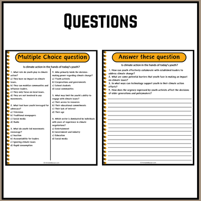 Is climate action in the hands of today's youth? | Debate Case Study Worksheet