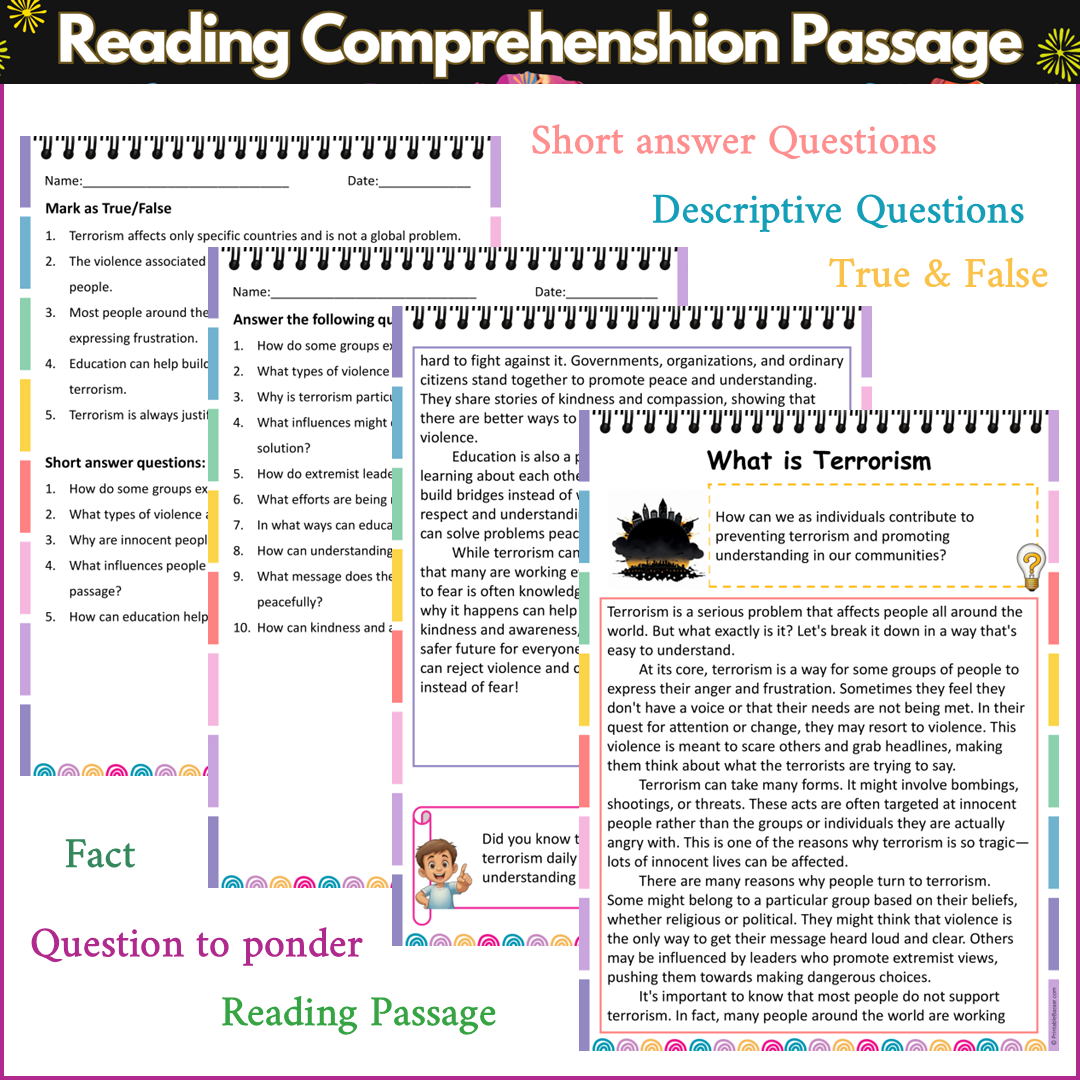 What is Terrorism | Reading Comprehension Passage and Questions