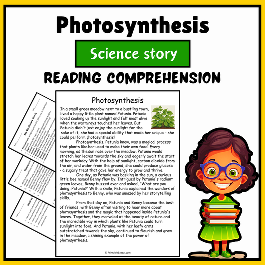 Photosynthesis | Science Story Reading Comprehension Activity