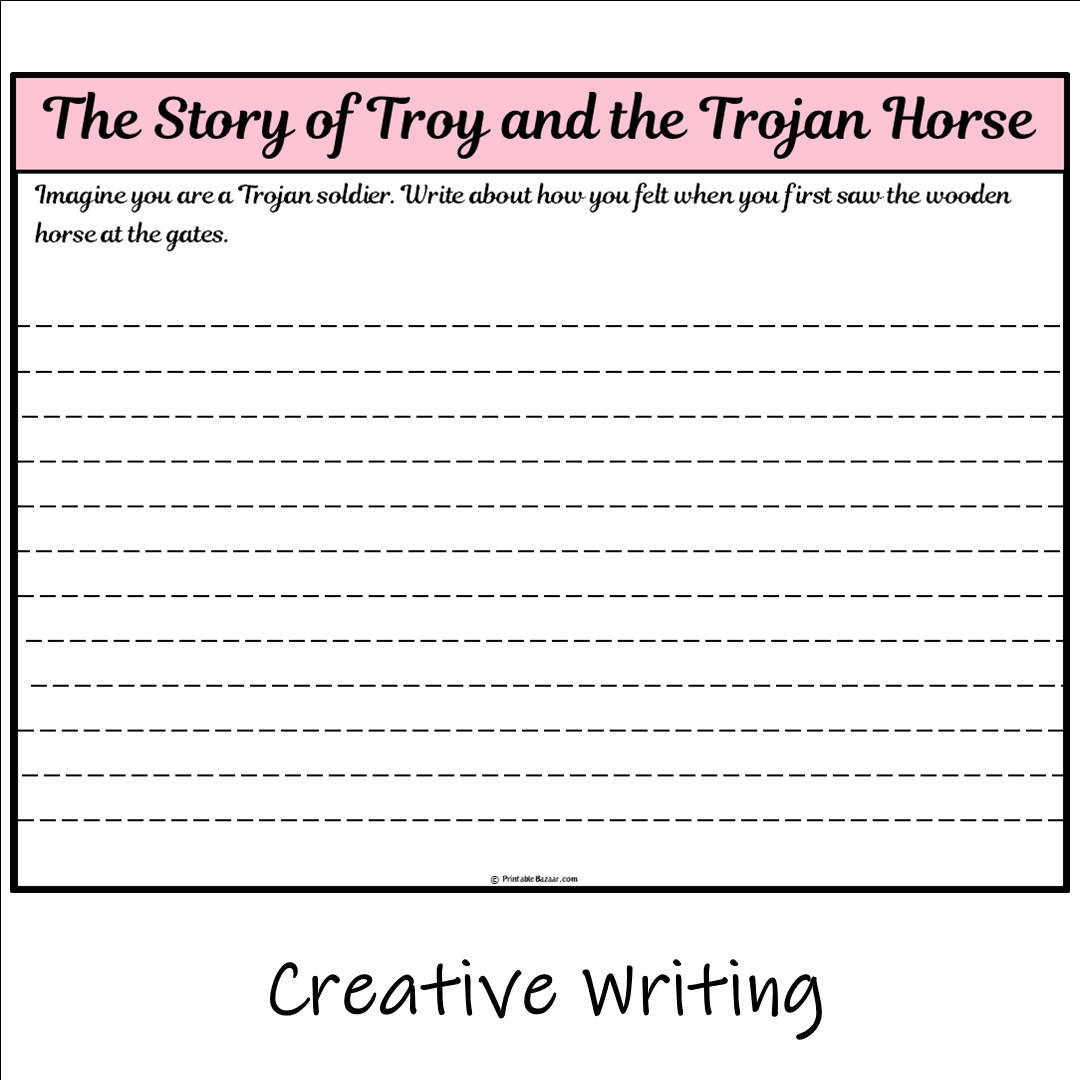 The Story of Troy and the Trojan Horse | Main Idea and Supporting Details Reading Passage and Questions