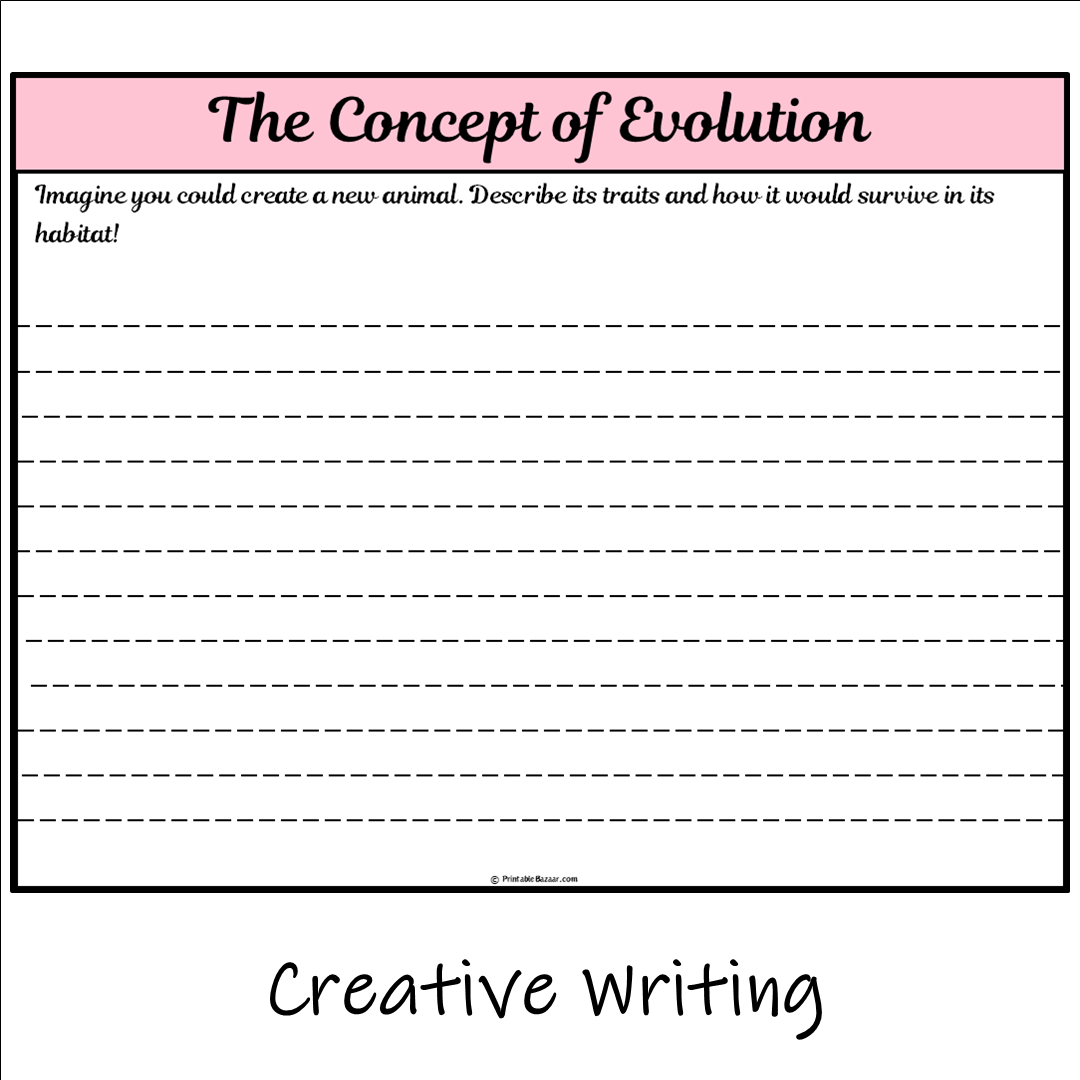 The Concept of Evolution | Main Idea and Supporting Details Reading Passage and Questions