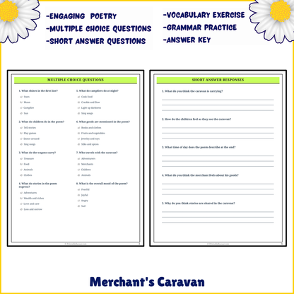 Merchant's Caravan | Poem Grammar Worksheet Printable Activity